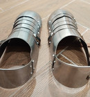 Medieval Steel Knight Armor Shoes Functional Larp Armor Cosplay Sabaton Pair