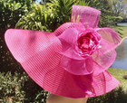 Kentucky Derby Hat Church Tea Party Hat With Wide Brim