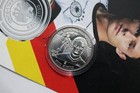               Germany Mannschaft Soccer Nico Schulz Silver Medal   Coa B58  53 Lar