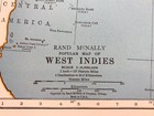 1940 - 10 By 14 Inches Rand Mcnally Map Of The West Indies Excellent Condition 