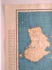 1937 Antique Oceania Authentic Old Atlas Map - Rand Mcnally World Atlas