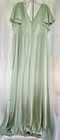 Birdy Grey Hannah Chiffon Dress In Sage Size 2x