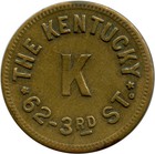San Francisco California Ca The Kentucky  saloon  Good For 5   Trade Token Type 2
