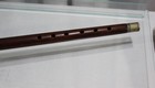 Antique Fife   Flute Dark Wood Silver Ferrules 15  Civil War Era
