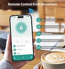 Heantle Front Door Lock Handle Set Wifi Keyless Entry Fingerprint Smart Deadbolt