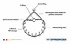 Herm Sprenger Hs Ultra Chrome Metal Prong   Pinch Dog Training Collar All Sizes