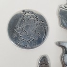 Vintage Wilton Armetale Pewter Christmas Ornaments Set Of 4 Holiday Collectible