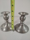 Pair Of Web Pewter Weighted Candlesticks 4 5 