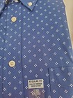 Lauren Ralph Lauren Dress Shirt Men s L 16 5 32 33 Navy Geo Regular Fit Stretch