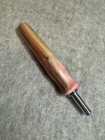 Hand Carved Pink Box Elder Maple Wood Seam Ripper Sewing Tool Chrome Finish