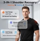 Cordless Shoulder Heating Pad With Vibration  Heat   Cold Therapy Brace