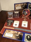 Not Junk Drawer Lot Fine  999 Gold Silver Copper Bullion Colorized  2 Bills Pcgs