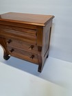 Vintage Hand Made Miniature Salesman s Sample Empire Walnut Chest Of Drawers