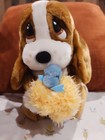 Sad Sam  Plush Puppy Dog Stuffed Animal Applause  Vintage With Bird Nest  rare 