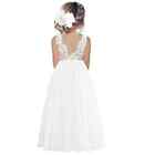 Flower Girl Dress Baby Kids Princess Party Lace Wedding Birthday Clothing 2-14