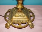 Antique Art Deco Cast Iron Table Lamp Base  Double Socket Pull Chain  E560