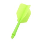 Cuesoul Integrated Dart Shaft And Flights 6 Pcs Slim Shape-green 28mm