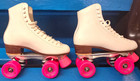 Riedell Quad Roller Skates Sure-grip X Plates Bones Recreational Wheels Womens 6