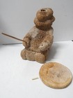 Vintage Eskimo Inuit Northern Caribou Bone Figural Sculpture