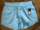 New  Adidas Women   s Golf Ultimate 365 Stretch Woven Shorts Hazy Sky Blue Large
