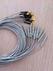 Eeg Cable 10 Leads Leadwires Golden Plated Cup Electrodes Din 1 5mm 10pcs