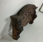 Antique Carved Wooden Ornate Pediment Over Door Architectural Reclaimed Salvaged
