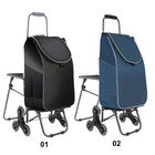 Portable Folding Cart With Climbing Stair Wheels With Waterproof Bag   Chair