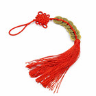 Chinese Feng Shui 6 Coin Red Knot Lucky I Ching Wealth Prosperity Charm