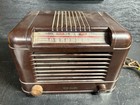 Vintage Rca Victor Tube Am Radio Model 14x Bakelite Art Deco Not Working 