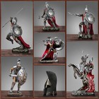 11  Leonidas Greek Warrior Spartan King Statue W Spear   Arrows Resin Finish