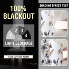 100  Blackout Curtains 84 Inch Length 2 Panels Set Cattleya Floral Printed Drape