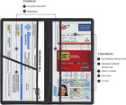 Car Registration   Insurance Card Holder  Black   Vehicle License Document Organ