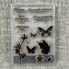 Stampin  Up  Butterfly Wishes Retired Cling Rubber Stamp Set  149346 New