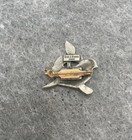 2002 Birds   Bloom Pewter Bird W  Flower Brooch Pin Fashion Jewelry
