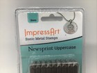 Impress Art Newsprint Uppercase 3mm Letter Set Hand Stamping Jewelry 27 Pcs