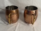 Vintage Godinger Copper Brass Moscow Mule Mug Set