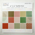 Lot 2 Simply Creative 12    X 12      6 x6  Scrapbooking Paper Pad Jingle Bells