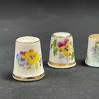 Limoges Lindner Handarbeit Thimble Thimbles Lot Of 5