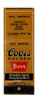 Al And Edna s Matchbook Matchcover - Coors Beer - Lafayette  Colorado