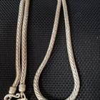 Vintage Tibetan Silver Necklace Braided Ethnic Chinese Antique Jewelry