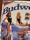 Vintage 1992 Budweiser Beer Poster Sexy Models Pin Up 1992 Man Cave Advertising