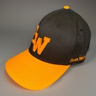 Evan Williams Bourbon Whiskey Mlb Baseball Hat Cap Black Yellow Ew Logo Fitted