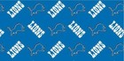 Nfl Detroit Lions Wrapping Paper  12 5 Total Square Feet 