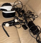 Sony Psvr Headset Bundle Cuh-zvr1   2 Move Controllers   Processor Unit Cables