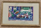 Antique Chinese 19th Century Gouache Painting On Pith Paper Interior Scene Qing