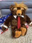 Trumpy Bear 22    Donald Trump Teddy Bear Plush W american Flag Cape In Back Pouch