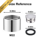 Female Thread Chrome Brass Faucet Aerator 55 64in Sink Filter 4 Pcs Kitchen Bath