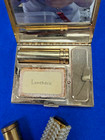 Vanity Antique Compact Pill Box Lot 8pc Lipstick Case Makeup Ds43