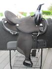 15  black Abetta Original  Barrel Trail Western Saddle Qh  Bars
