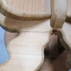 Wooden Bow Heart Blanket Quilt Holder Wall Has Crack Cottagecore Country 